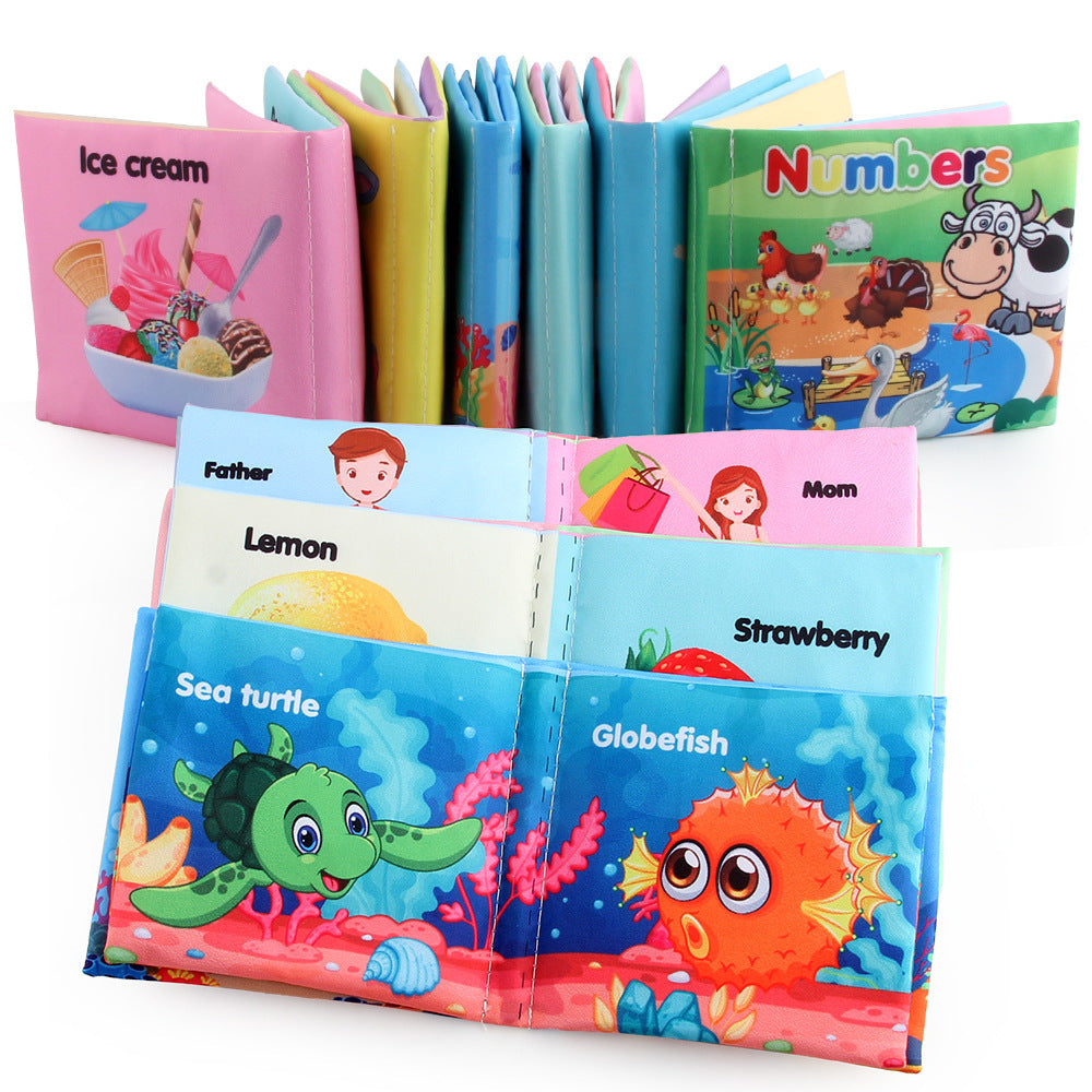 Livres en tissu doux pour bébés, livres sonores, jouets éducatifs pour l'éveil des tout-petits (0-12 mois)