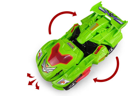 Voiture jouet universelle électrique Hot Toys : dinosaure transformable, lumineux et musical pour enfants
