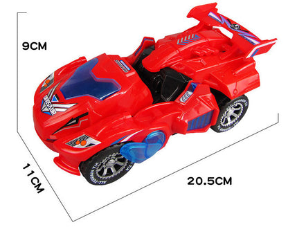Voiture jouet universelle électrique Hot Toys : dinosaure transformable, lumineux et musical pour enfants